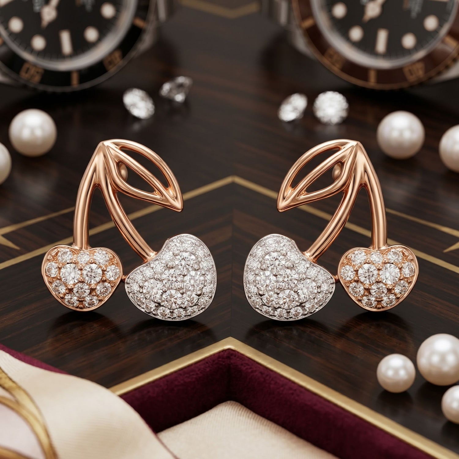 Cherry Jubilee Lab Grown Diamond Earrings