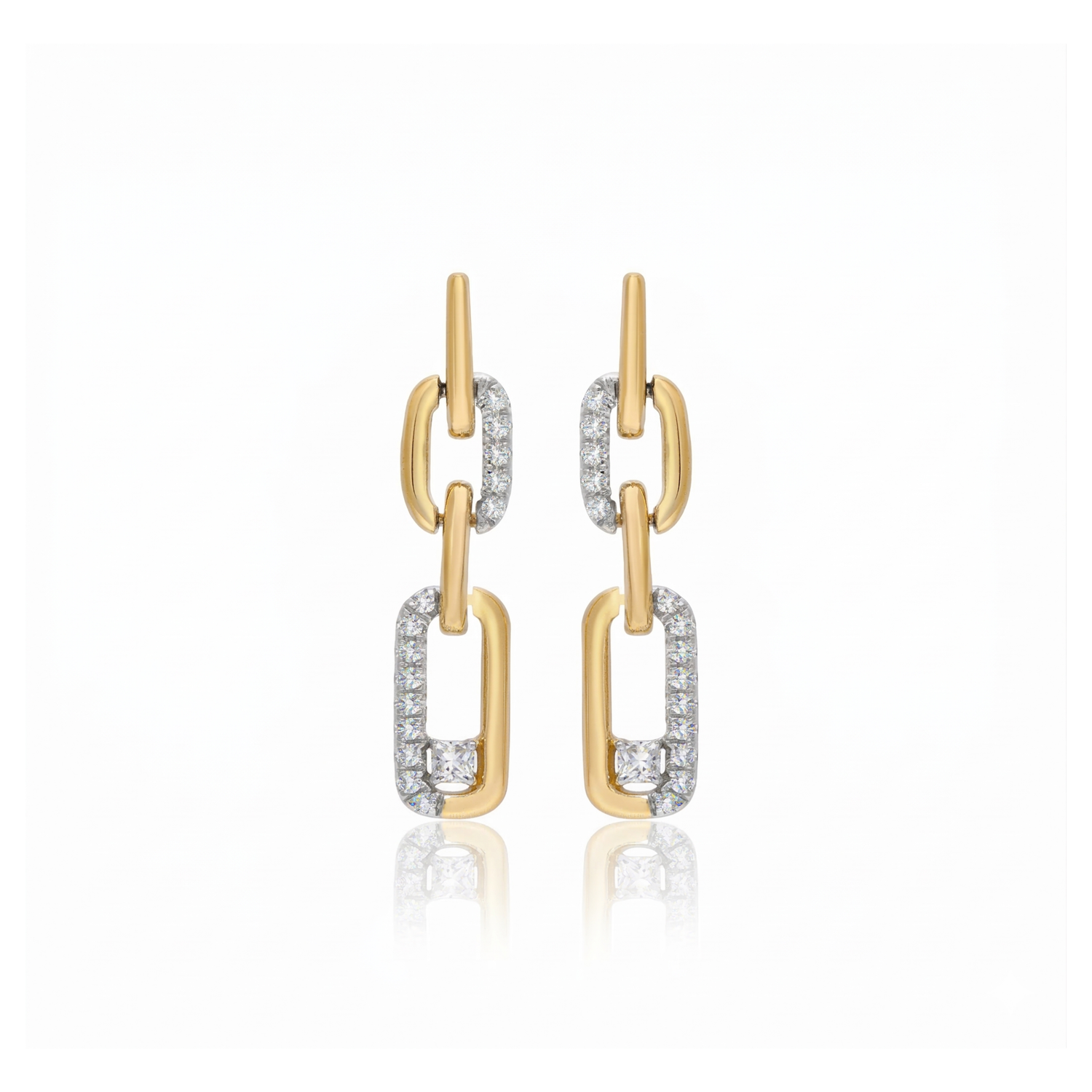 Kinetic Link Lab Grown Diamond Earrings