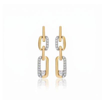 Kinetic Link Lab Grown Diamond Earrings