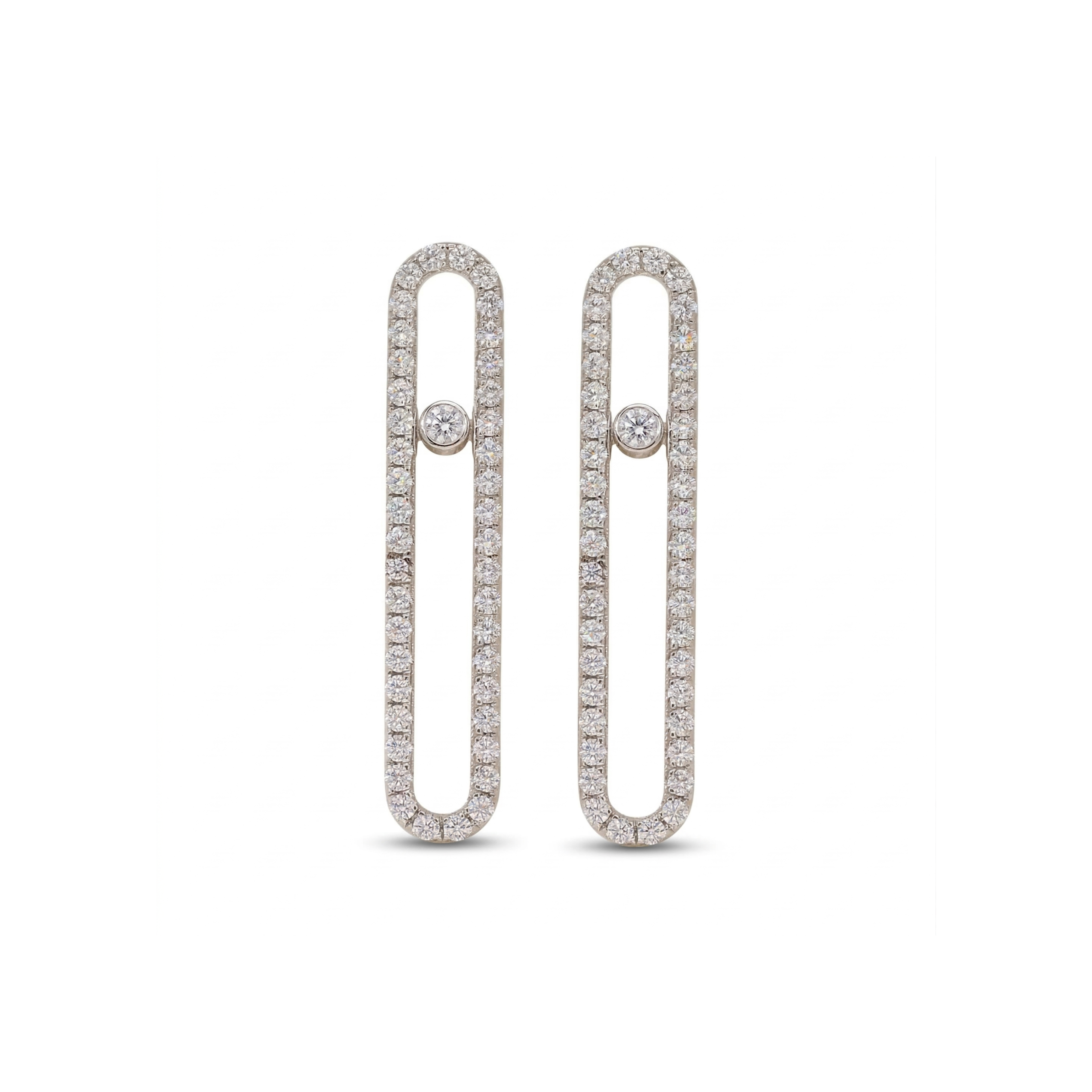 Linear Pulse Lab Grown Diamond Earrings