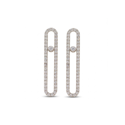 Linear Pulse Lab Grown Diamond Earrings