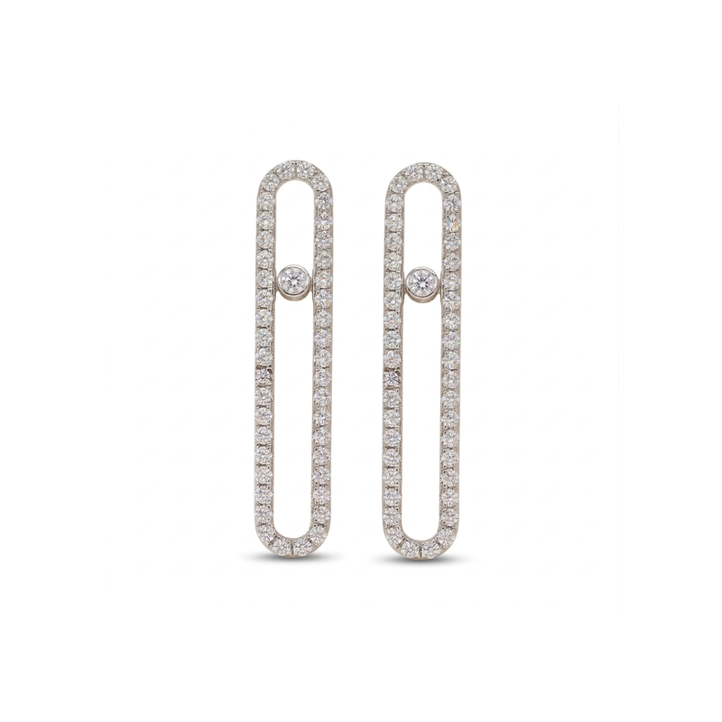Linear Pulse Lab Grown Diamond Earrings