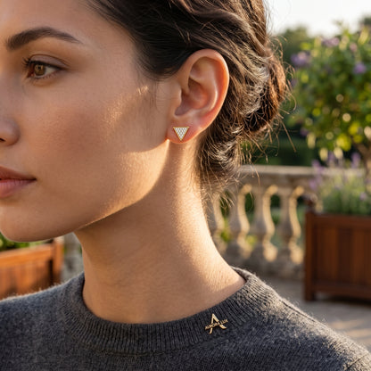 Gilded Apex Lab Grown Diamond Earrings