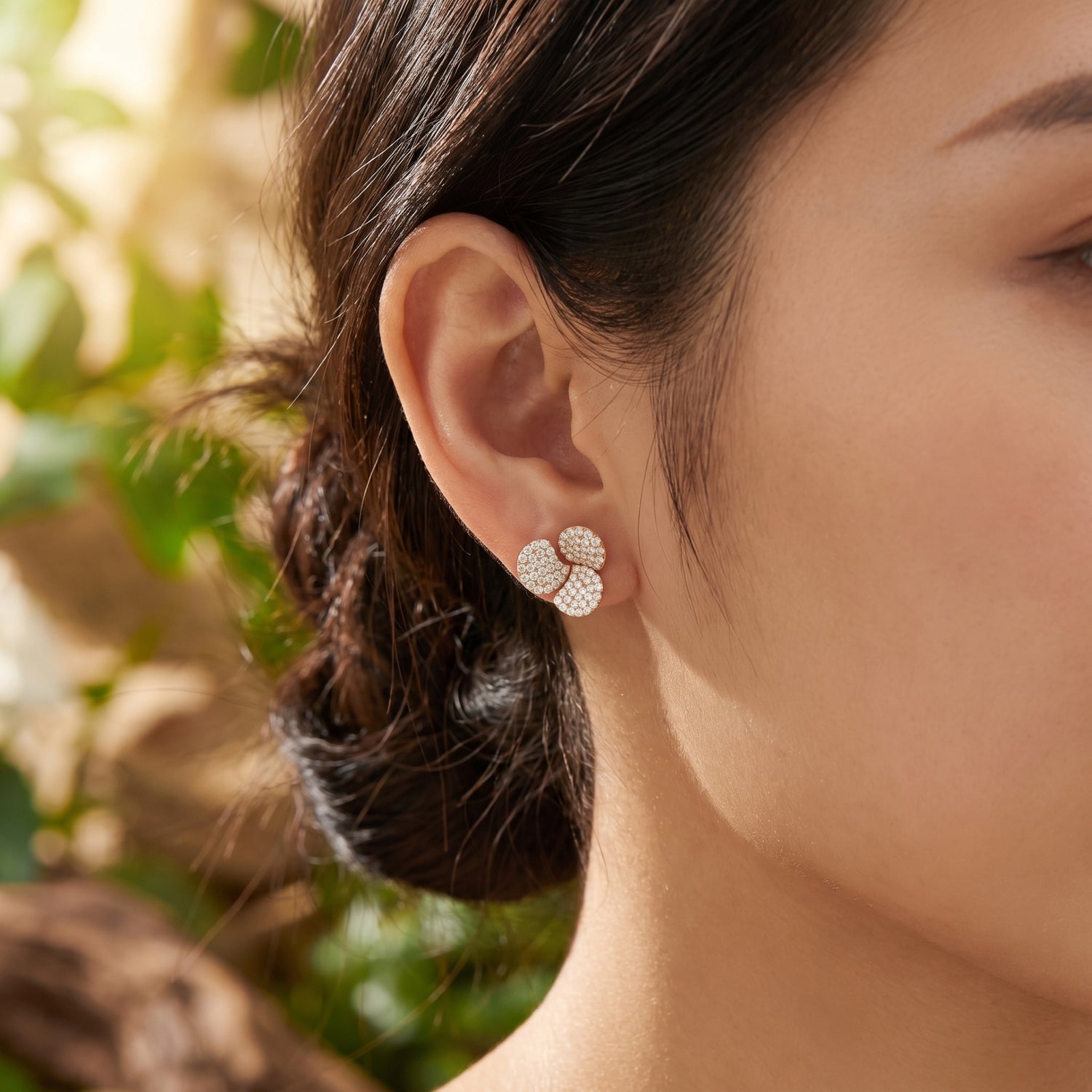A close-up of a woman&