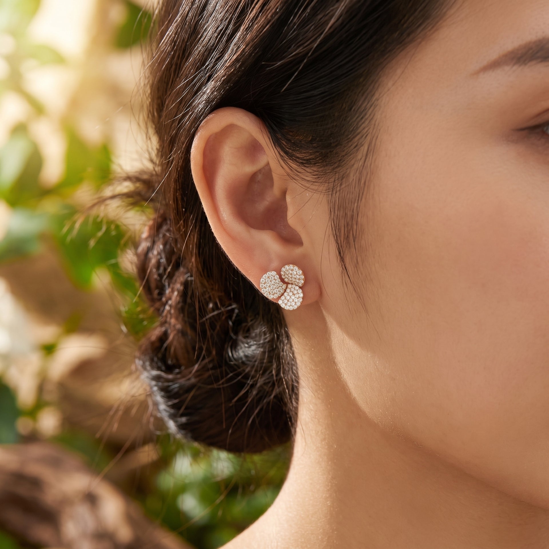 A close-up of a woman&