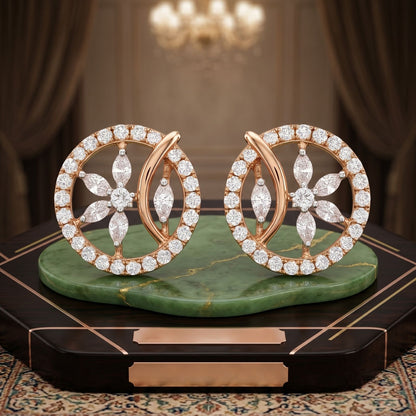 Eternal Petal Grace Lab Grown Diamond Earrings