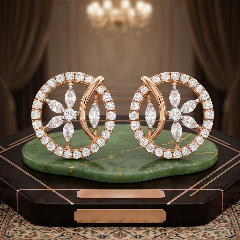 Eternal Petal Grace Lab Grown Diamond Earrings