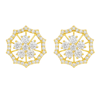 Regal Web Lab Grown Diamond Earrings