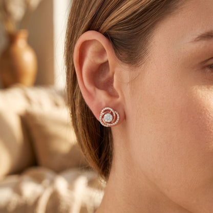 Blooming Blush Lab Grown Diamond Earrings