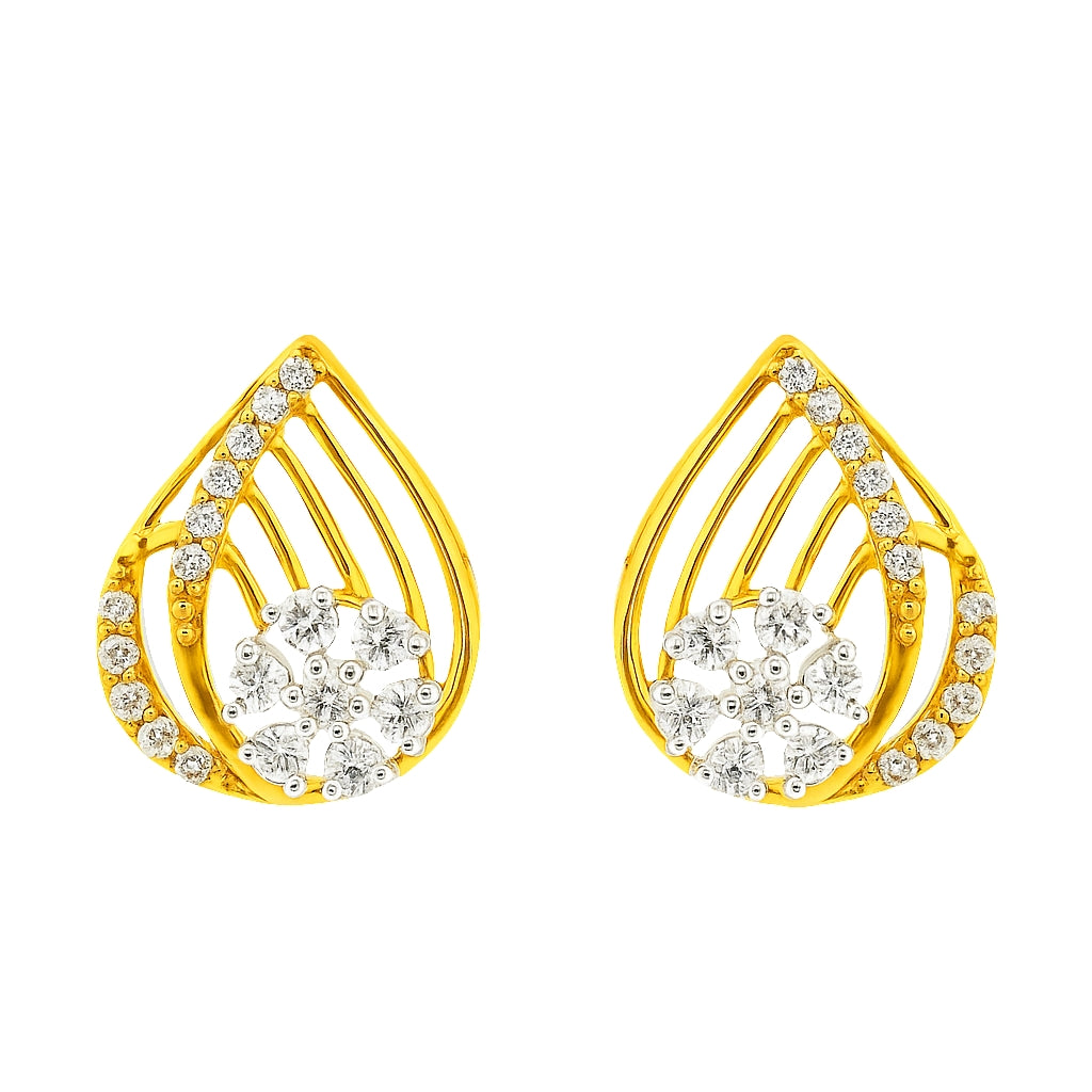 Dream Petal Drop Lab Grown Diamond Earrings