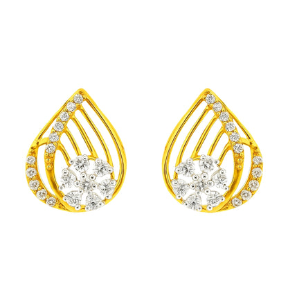 Dream Petal Drop Lab Grown Diamond Earrings