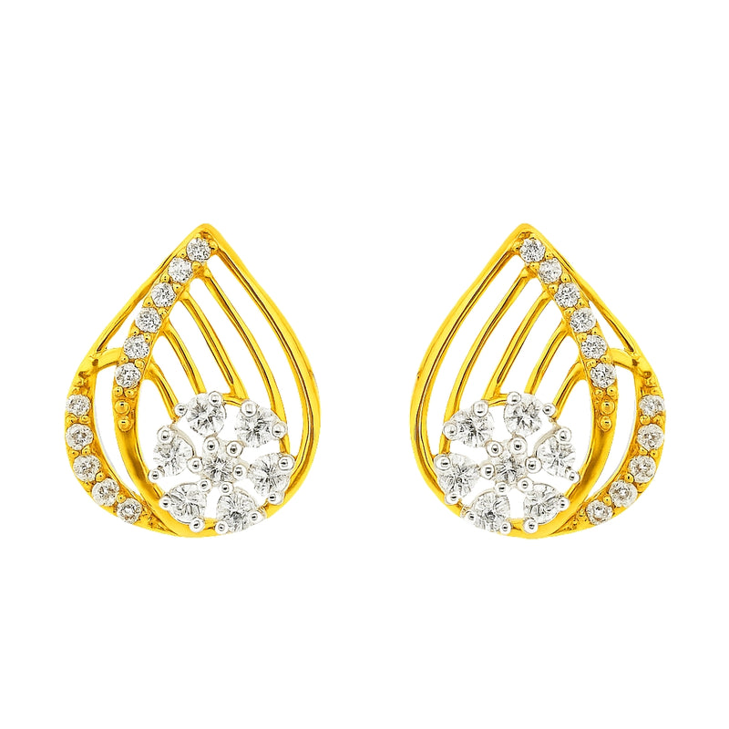 Dream Petal Drop Lab Grown Diamond Earrings