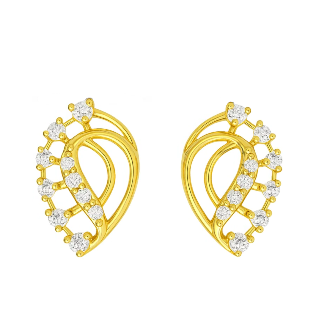 Aurora Twist Elegance Lab Grown Diamond Earrings