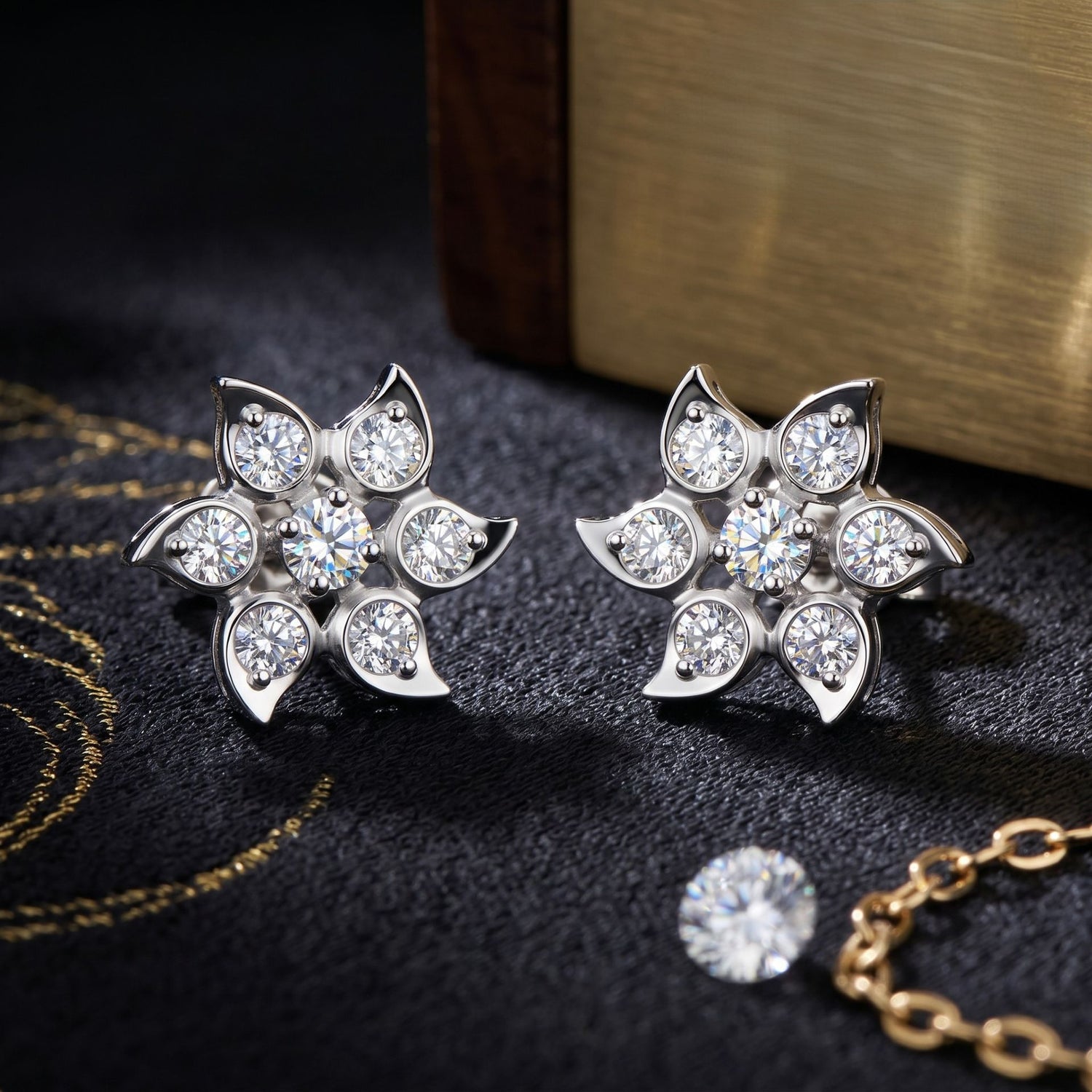 Snowstar Radiance Lab Grown Diamond Earrings