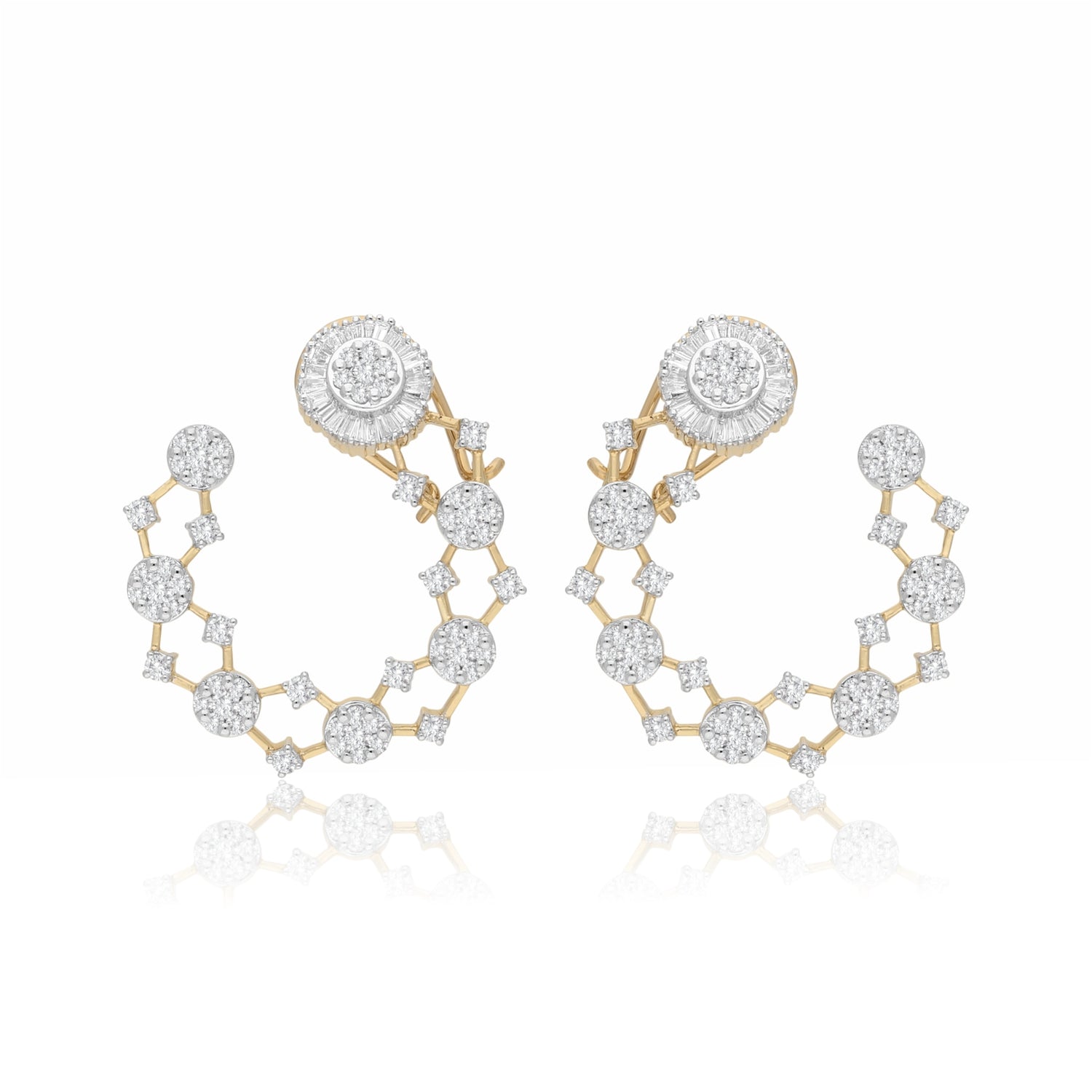 Orion Halo Lab Grown Diamond Earrings