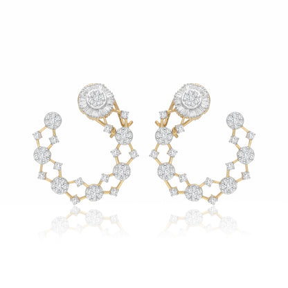 Orion Halo Lab Grown Diamond Earrings