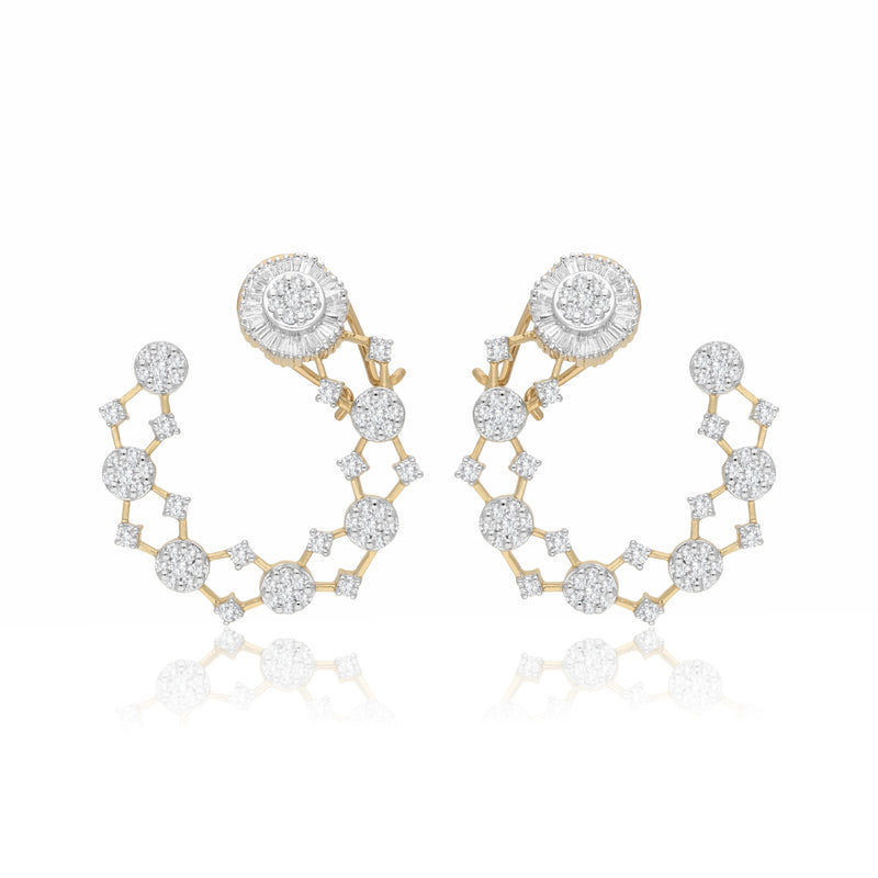 Orion Halo Lab Grown Diamond Earrings