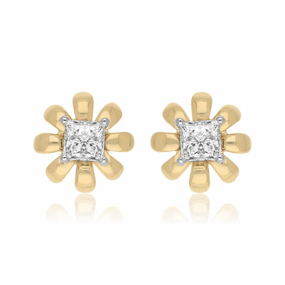 Florette Crest Lab Grown Diamond Earrings
