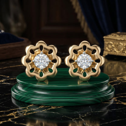 Marigold Crest Lab Grown Diamond Earrings