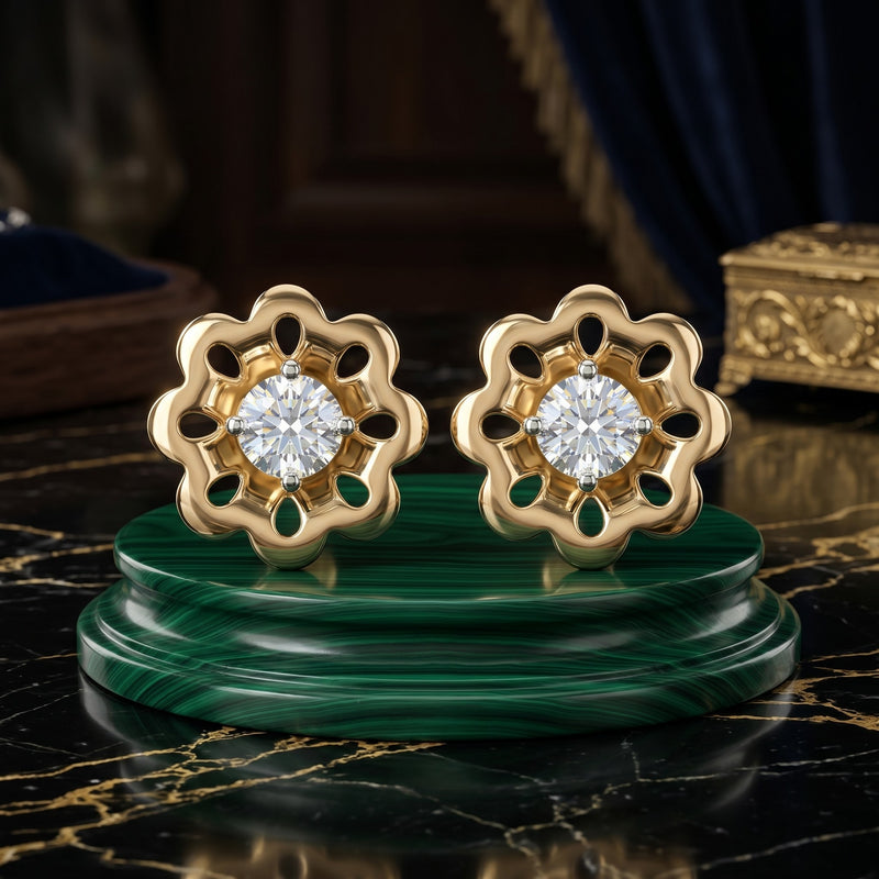 Marigold Crest Lab Grown Diamond Earrings
