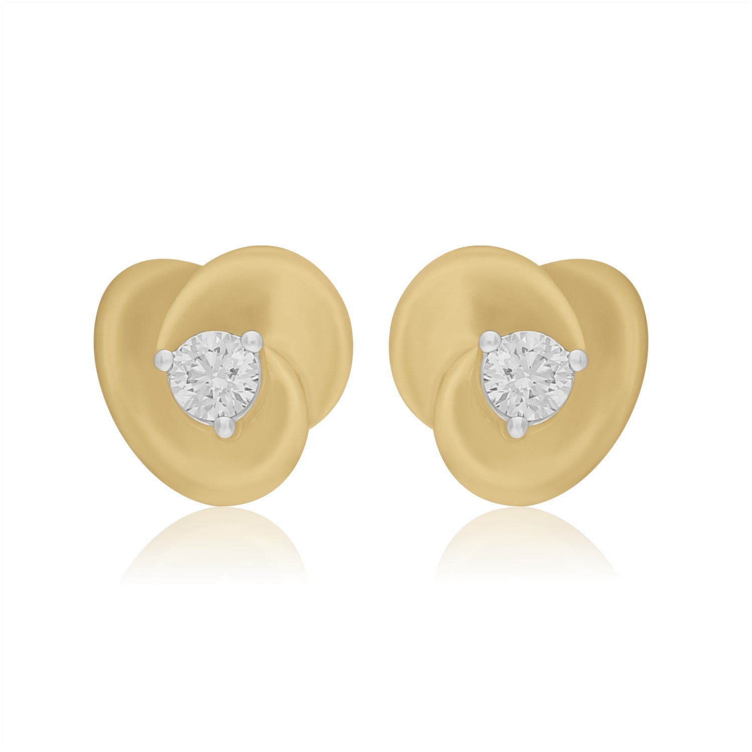 Petal Silk Lab Grown Diamond Earrings