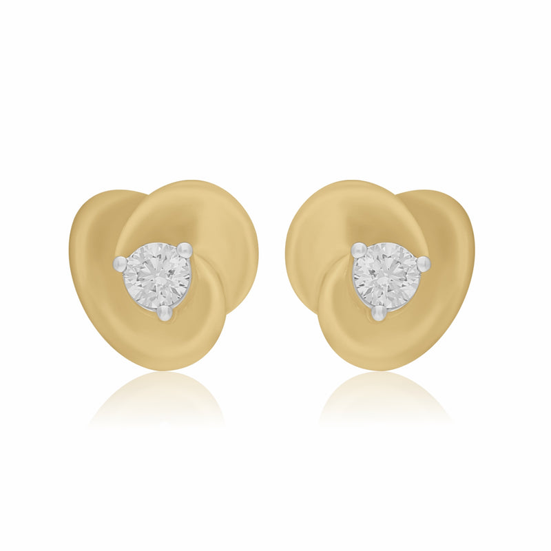 Petal Silk Lab Grown Diamond Earrings