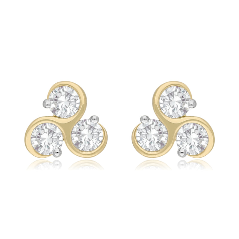 Trilon Radiance Lab Grown Diamond Earrings