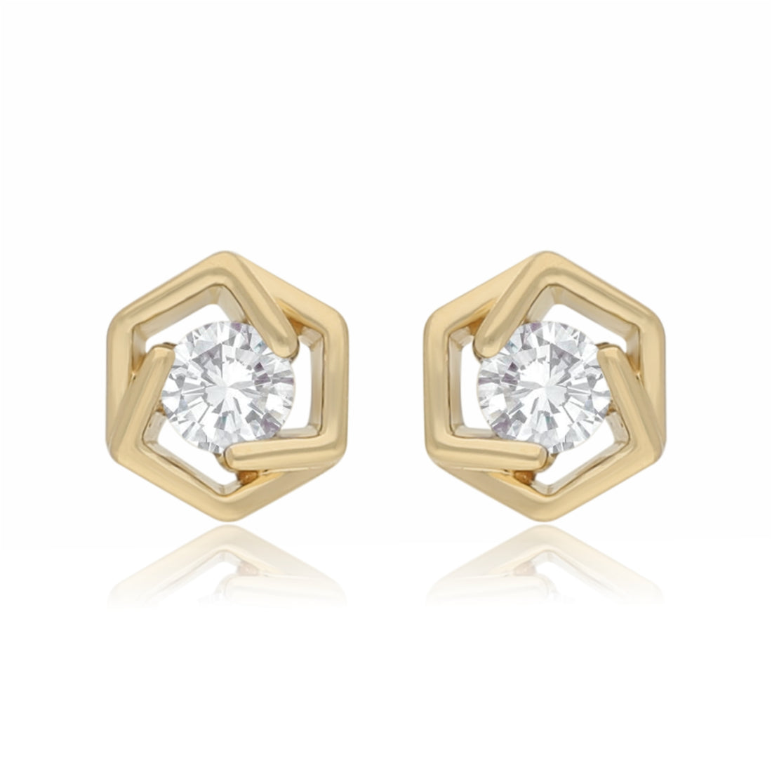 GeoHalo Spark Lab Grown Diamond Earrings