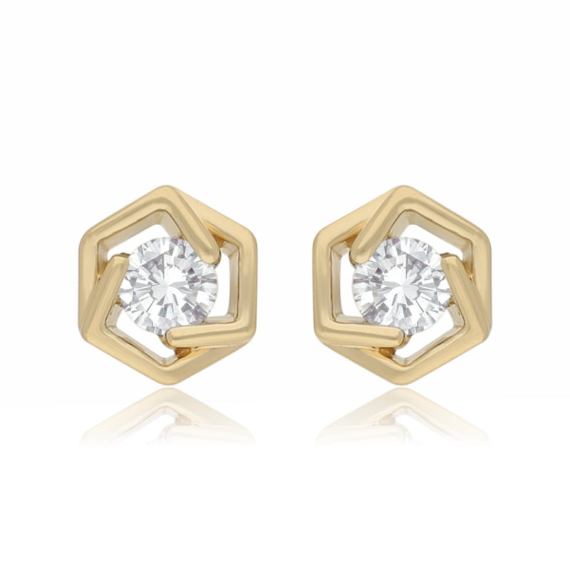 GeoHalo Spark Lab Grown Diamond Earrings
