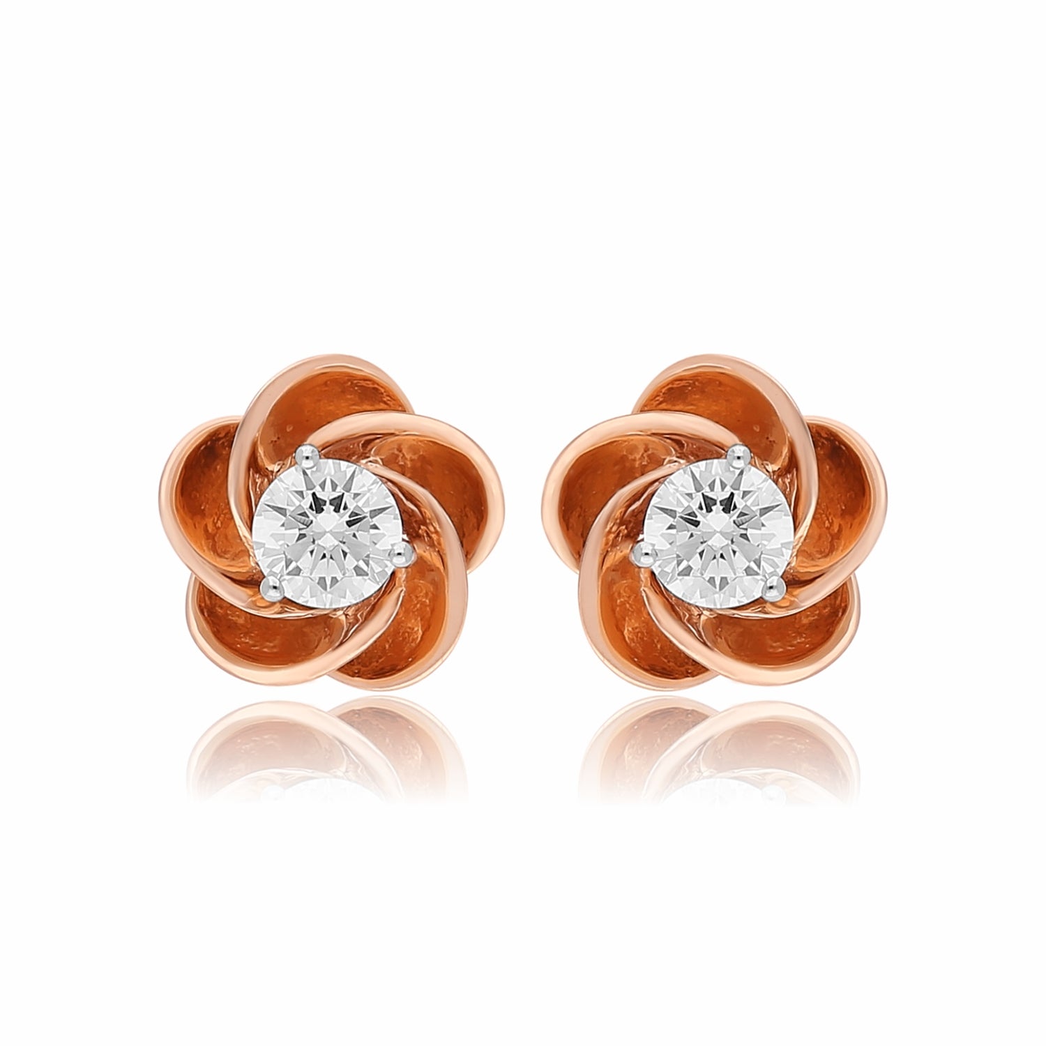 Desert Rose Lab Grown Diamond Earrings