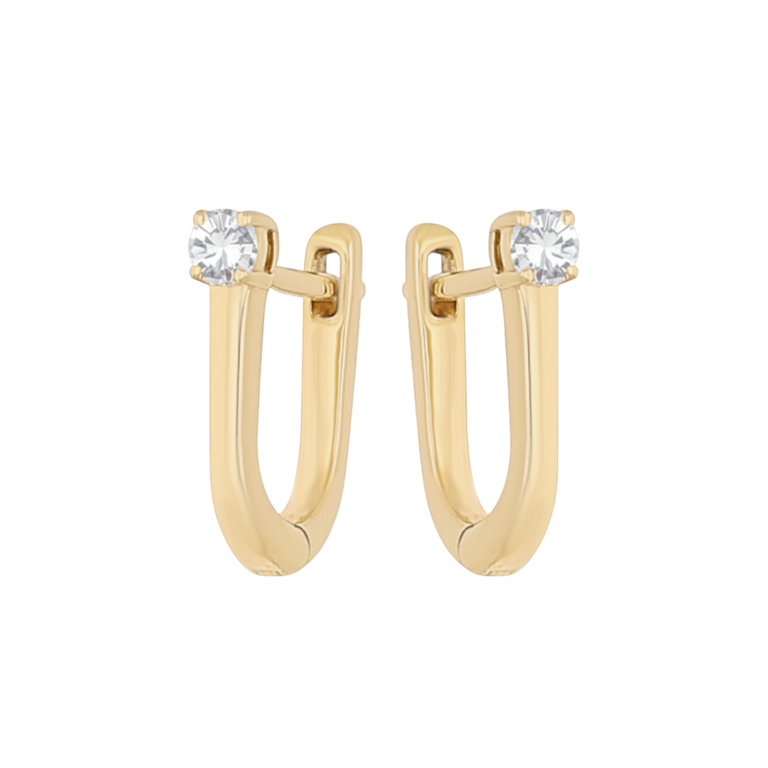 Linear Spark Lab Grown Diamond Earrings