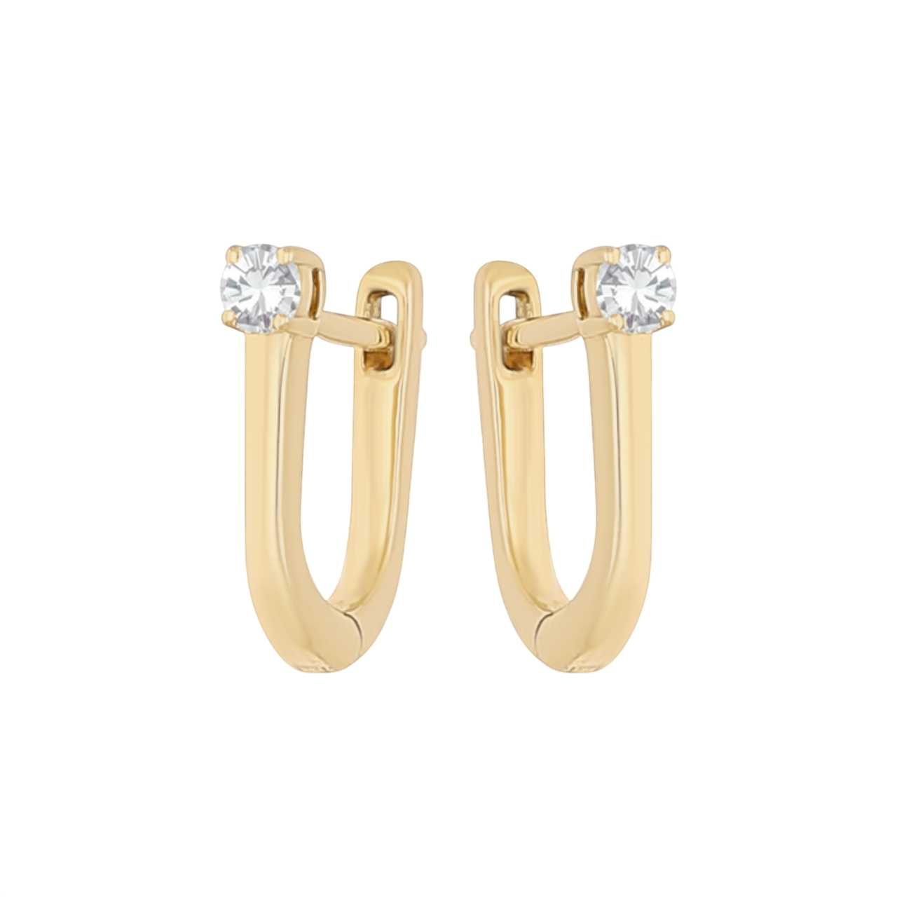 Linear Spark Lab Grown Diamond Earrings