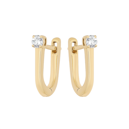 Linear Spark Lab Grown Diamond Earrings
