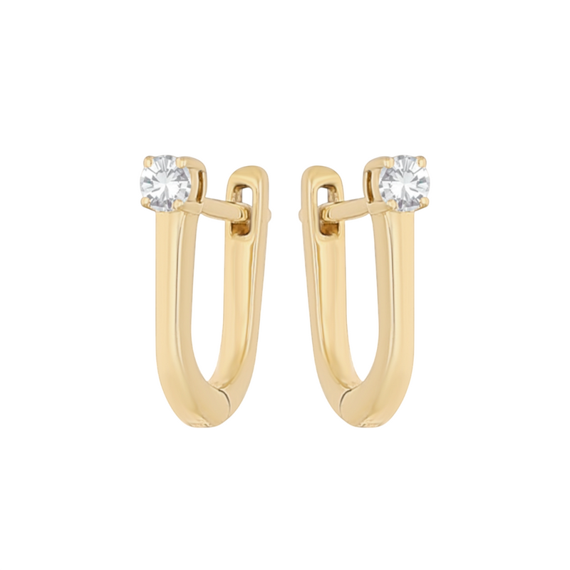Linear Spark Lab Grown Diamond Earrings