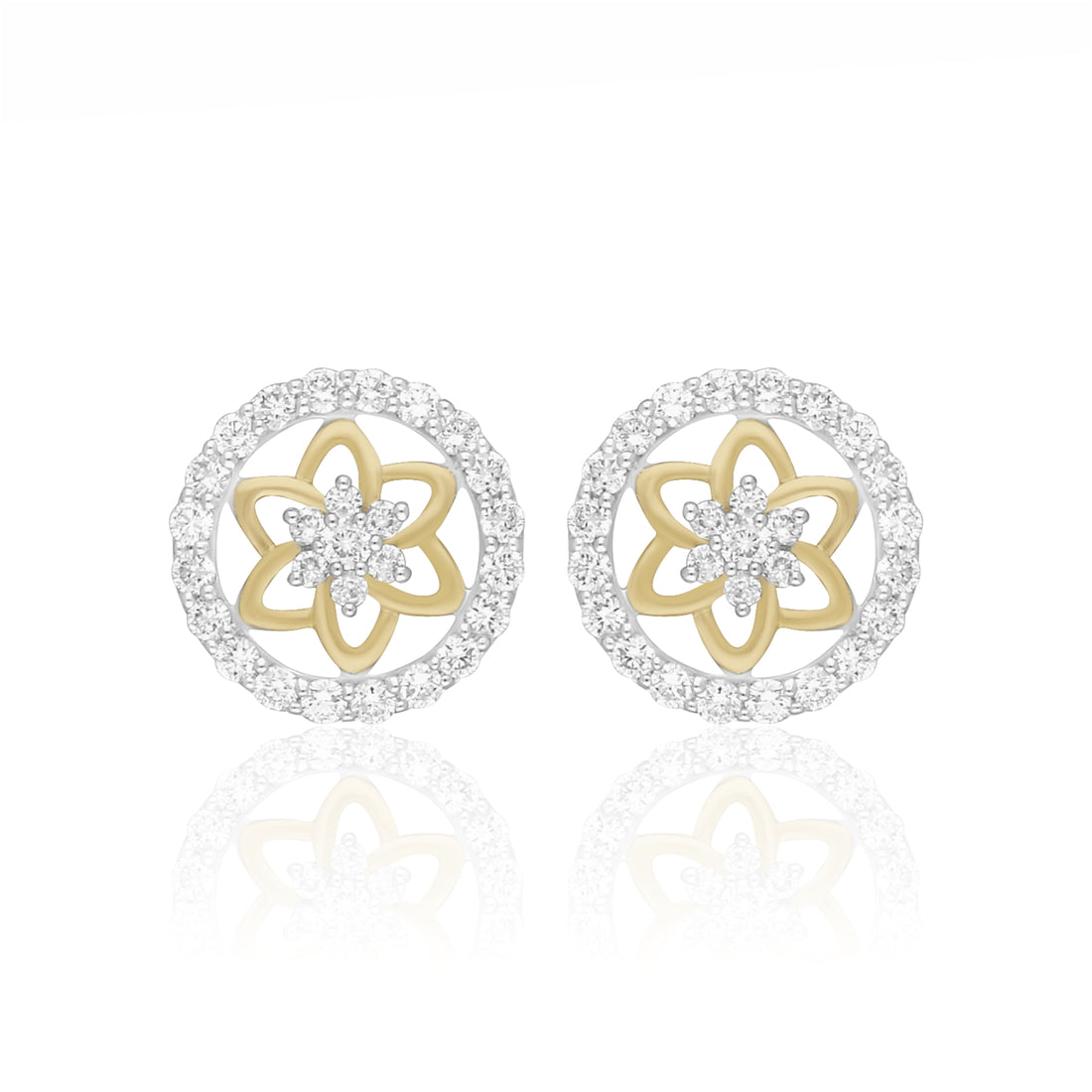 Lotus Infinity Sparkle Lab Grown Diamond Earrings