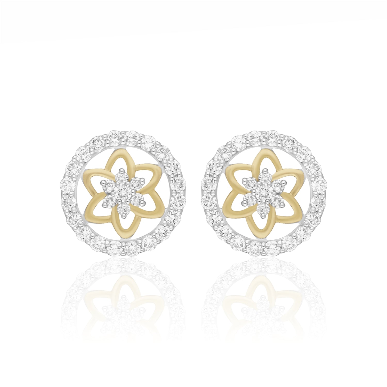 Lotus Infinity Sparkle Lab Grown Diamond Earrings