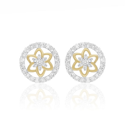 Lotus Infinity Sparkle Lab Grown Diamond Earrings