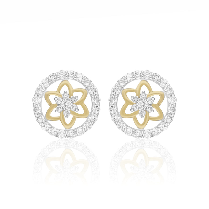 Lotus Infinity Sparkle Lab Grown Diamond Earrings