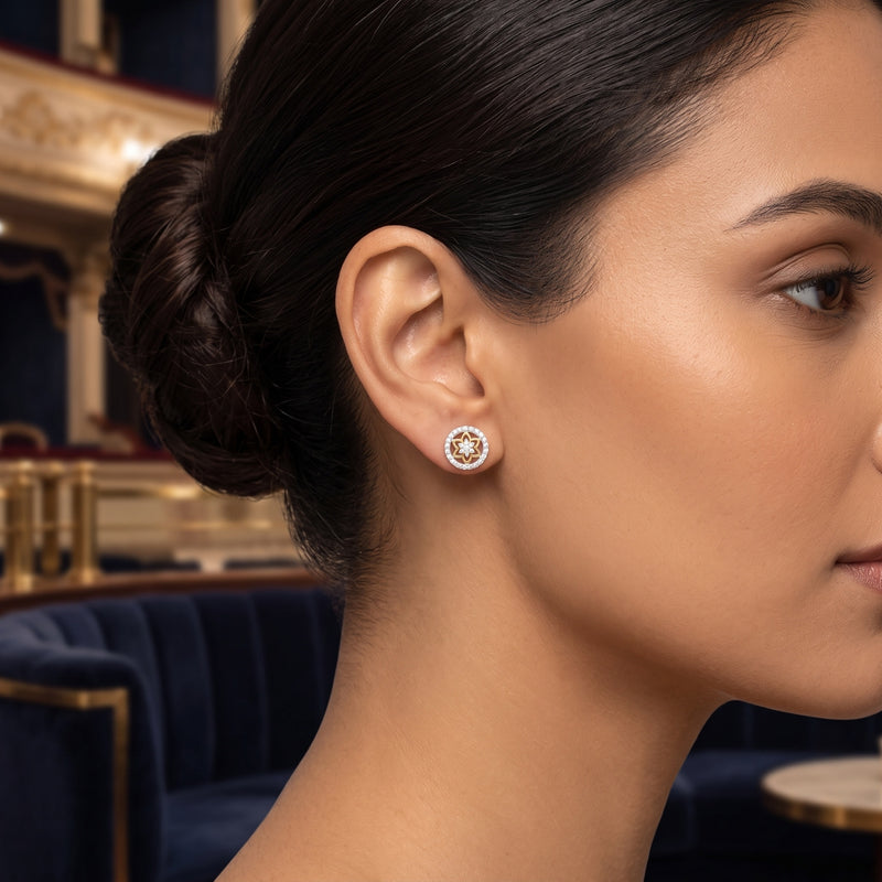 Lotus Infinity Sparkle Lab Grown Diamond Earrings