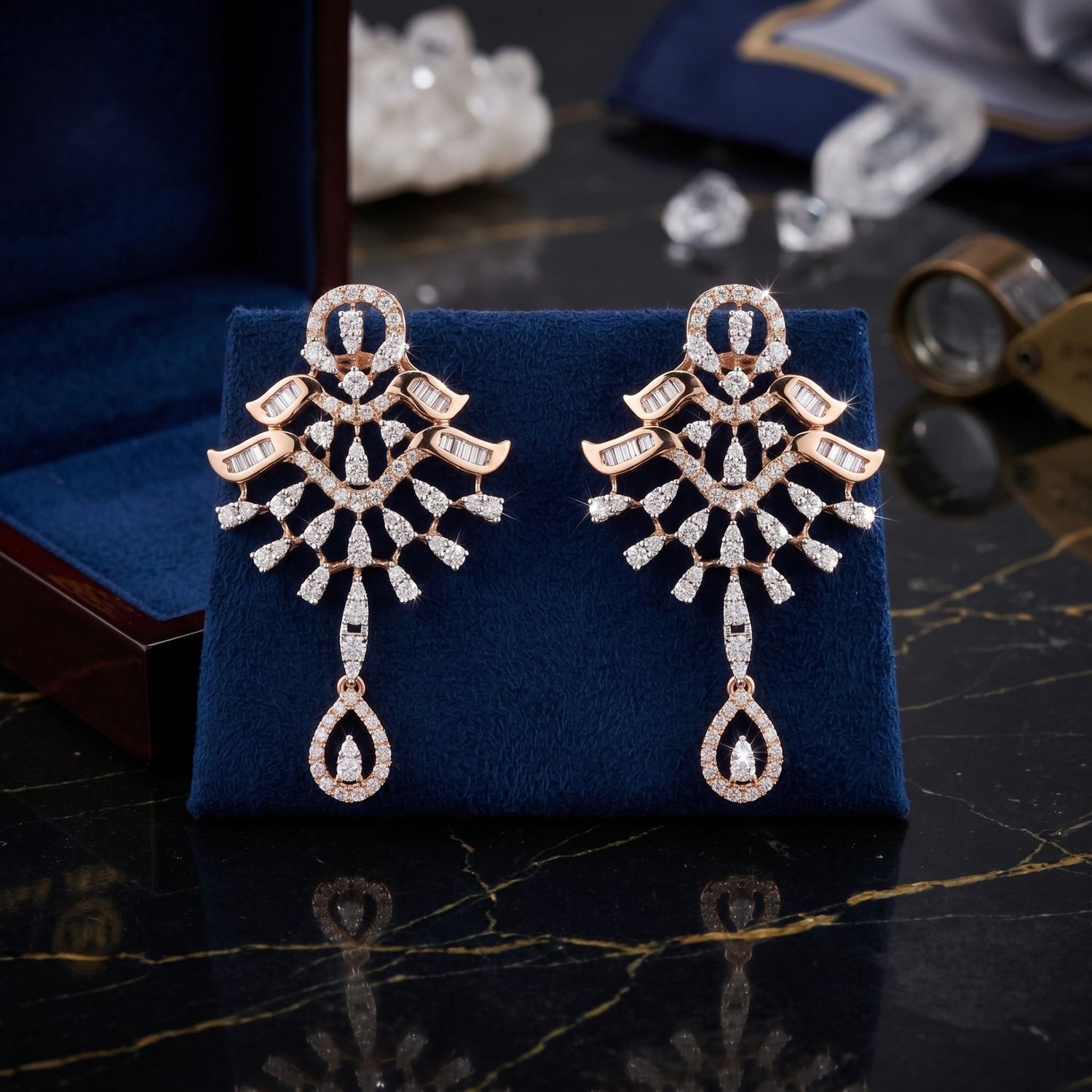 Starlit Archway Lab Grown Diamond Earrings