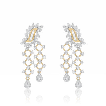 Verdant Shine Net Lab Grown Diamond Earrings