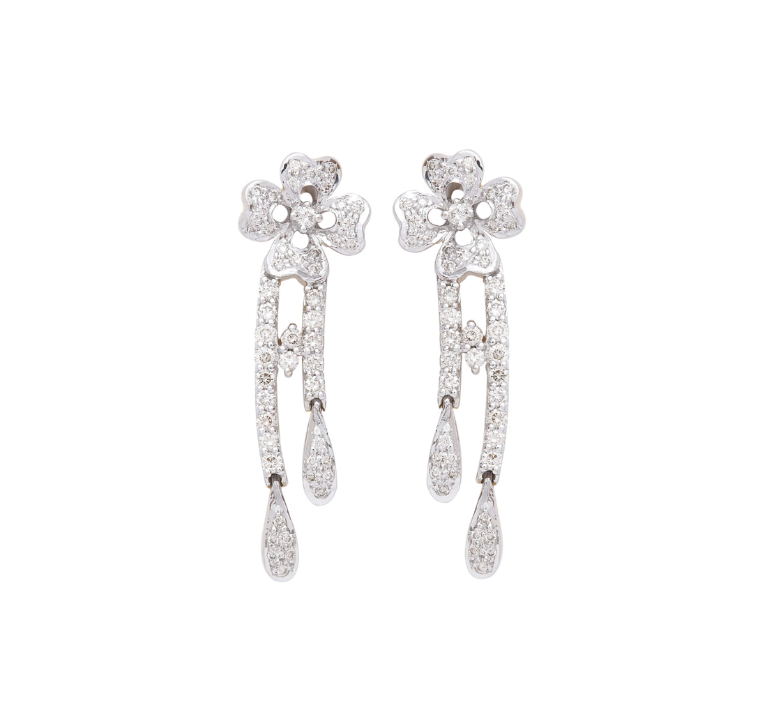 Starlet Flora Rain Lab Grown Diamond Earrings
