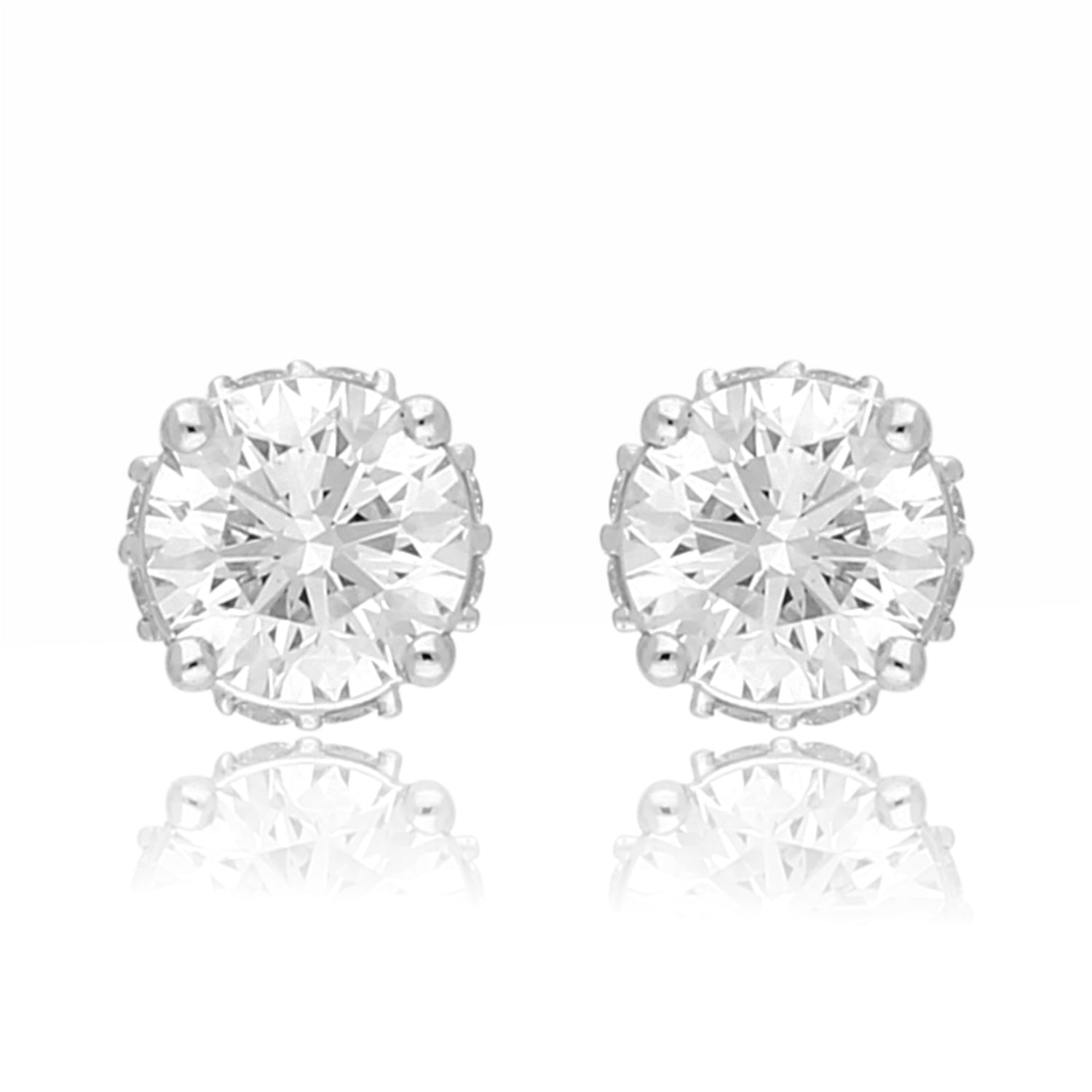 Regal Petal Basket Lab Grown Diamond Earrings