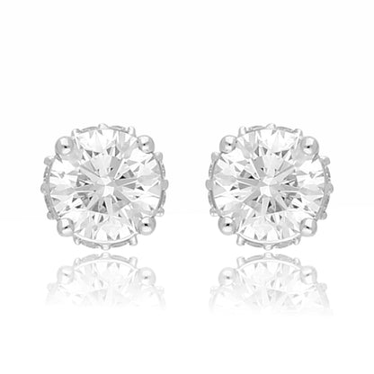 Regal Petal Basket Lab Grown Diamond Earrings