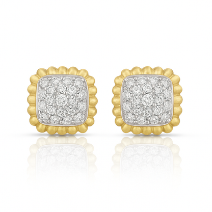 Royale Scallop Sparkle Lab Grown Diamond Earrings