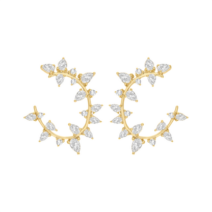 Moonlit Briar Lab Grown Diamond Earrings