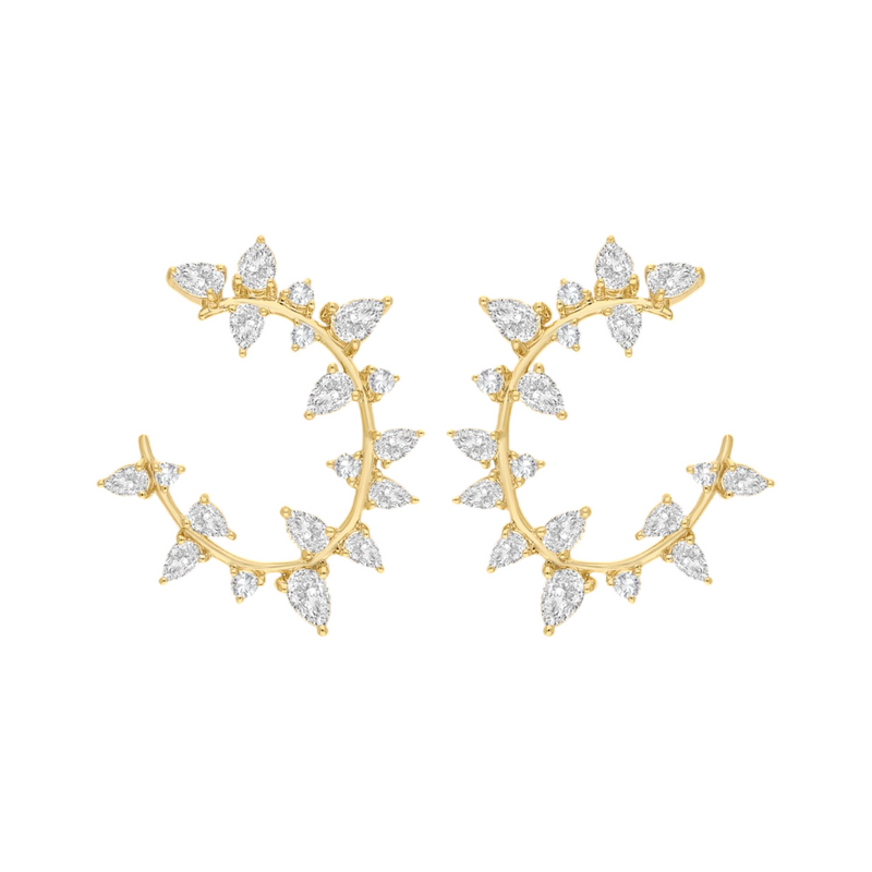 Moonlit Briar Lab Grown Diamond Earrings