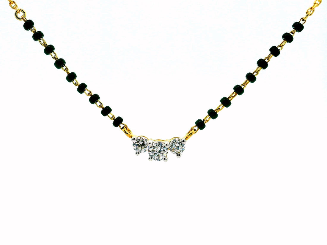 Trinity Sparkle Lab Grown Diamond Mangalsutra