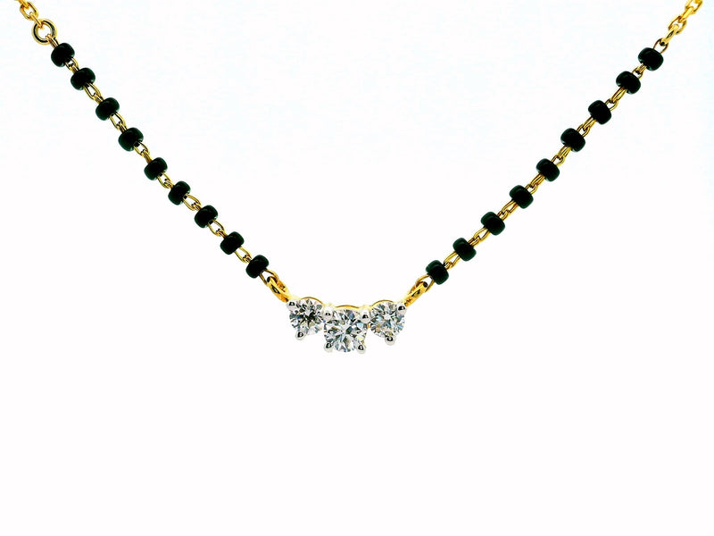 Trinity Sparkle Lab Grown Diamond Mangalsutra