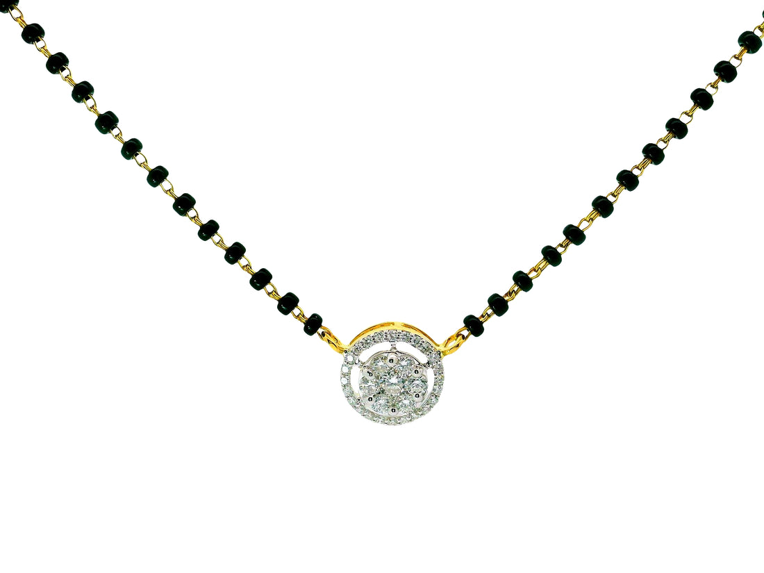 &quot;Bindu Chakra&quot; Lab Grown Diamond Mangalsutra